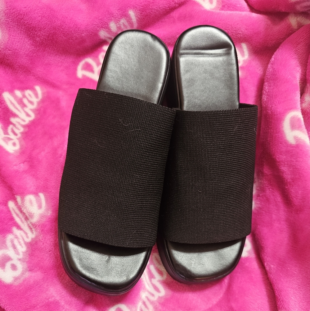 Women's Black Slide Sandals